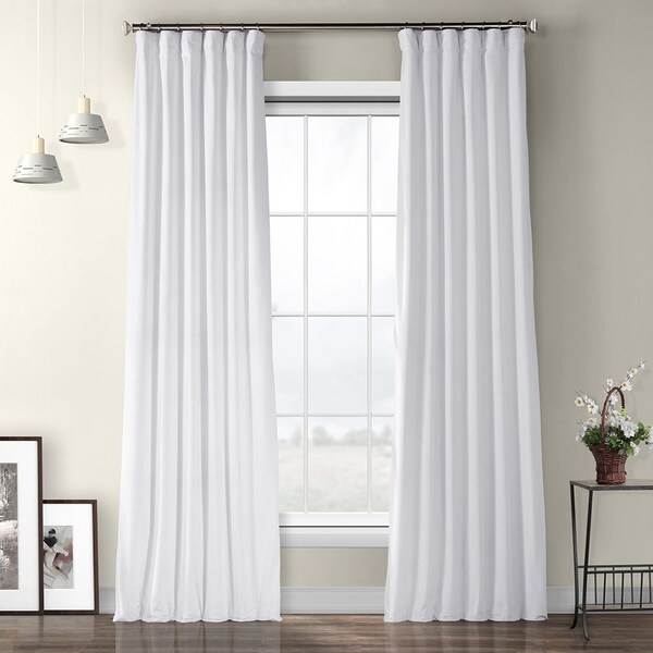 Buy White, Velvet Curtains \ Drapes Online at Overstock | Our Best